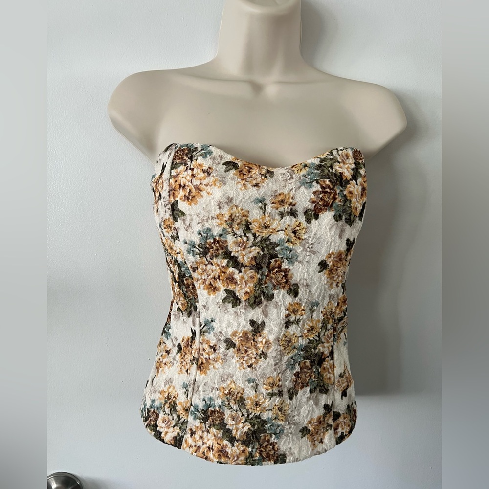 Strapless Crop Top S